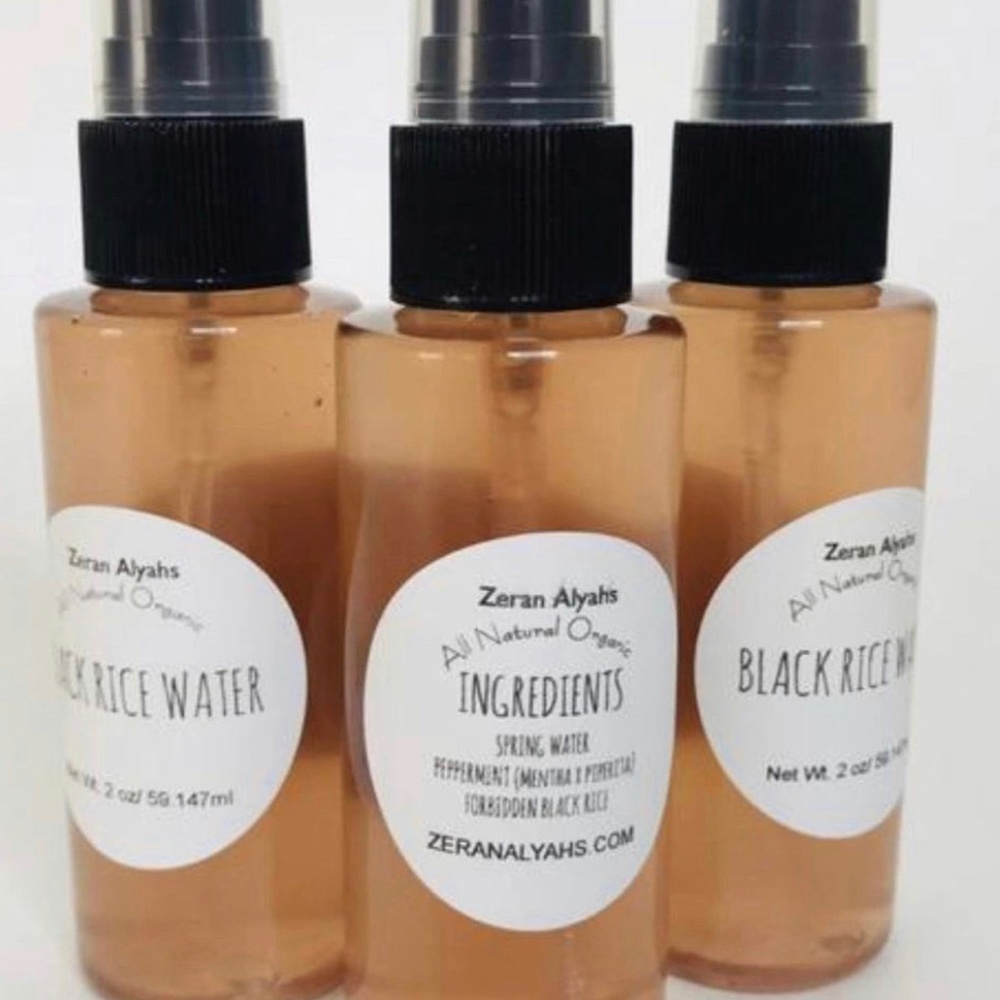 3 pack Black Rice Water Hair Growth Spritz